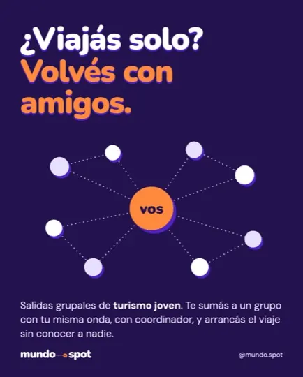 Posteo: ¿viajás solo? Volvés con amigos